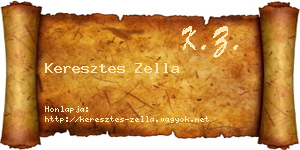 Keresztes Zella névjegykártya